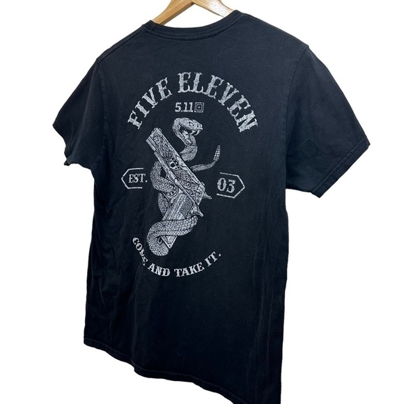 5.11 Tactical Come And Take It Men’s Black T-Shirt, M - Picture 5 of 5